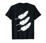 Three white feathers T-shirt T-Shirt