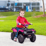 12V Electric Quad Bike, Ride-On, Forward, Reverse Functions, Music, LED 3-5yrs