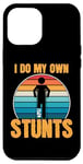 Coque pour iPhone 14 Plus Funny Saying I Do My Own Stunts Blague Femmes Hommes