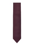 Lindbergh Black Polyester Tie 7 Cm Burgundy