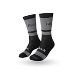 Fizik Mixte Chaussettes de Cyclisme Hors Route Chaussures de randonnée, Grey Black, Large