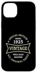 Coque pour iPhone 14 Plus Vintage 100e anniversaire Né en 1925 Vintage 100 ans Cadeau