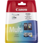 Original Canon PG540 Black + CL541 Colour Ink Cartridges For PIXMA MG3650 Box