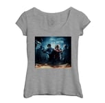 T-Shirt Femme Col Echancré Resident Evil 2 Claire Redfield Leon Kennedy Game Horreur