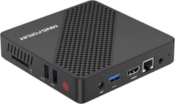 Mini Pc Intel Celeron N4020 (Jusqu'À 2,8 Ghz),Ddr4 4 Go/64 Go Emmc,Intel Uhd Graphics 600,Mini-Ordinateur Sans Ventilateur 4K@60Hz Hdmi&Vga,Usb3.0,Wi-Fi 2.4/5.8G,Bt4.2