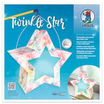 URSUS 18770008 - Twinkle Star Arc-en-Ciel Batik, kit Complet pour bricoler Une étoile Qui Peut Servir de Lanterne ou de lumière décorative, Instructions incluses, idéal pour Les cortèges de fête