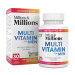 Millions & Millions - Mens Multi Vitamin and  Minerals - 30 Tablets