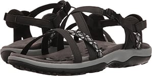 Skechers Women's Reggae Slim - Vacay-40955 Sling Back Sandals, Black Black Blk, 4 UK