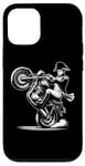 iPhone 12/12 Pro Napoleon Bonaparte Pulling a Wheelie on a Motorcycle Funny Case