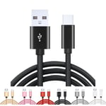 2m USB-C laddare till Samsung S10, S10E, S10 Plus Rosa