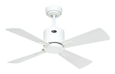 Éco Ventilateur de plafond avec Télécommande Eco Neo Blanc 92 cm Gris Petit Fan