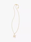 HUSH Gaia Initial Pendant Necklace, Gold