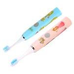 Kids Electric Toothbrushes Cartoon Pattern Battery Powered Soft Brush Hair W NDE