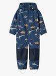 Name It Alfa08 Softshell Suit All Over Print - Gutt - Blå - 80