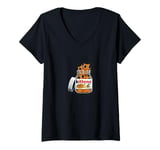 Womens Kittens Cats In A Bottle Chocolate Animals Funny Gift V-Neck T-Shirt