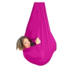 YANFEI Indoor Therapy Swing For Kids And Teens W/More Special Needs Cuddle Hammock Adjustable Aerial Yoga With Autism ADHD And Aspergers (Color : PINK, Size : 100X280CM/39X110IN)