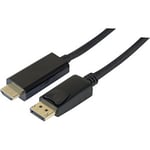 Cordon DisplayPort 1.2 vers HDMI® 1.4 noir - 3m