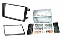 CARAV 40-108 * Autoradio Façade d'autoradio Double DIN avec Cadre en métal pour Mercedes C-Klasse (W203), CLK (W209), G-Klasse (W463), Vito (W639), Viano