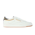 Reebok Mens Classics Club C 85 Trainers in Chalk - Off-White Leather - Size UK 9.5