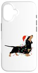 Coque pour iPhone 16 Ho Ho Ho Teckel