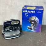 Polaroid "P" 600 Instant Camera Silver Uses 600 Film | Good Strap | Boxed
