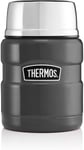 Thermos Food Flask, Gun Metal, 9.4 x 9.4 x 14.2 cm