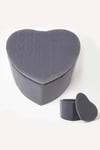 Arundel Heart-Shaped Velvet Footstool with Storage