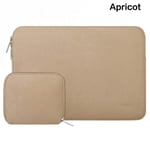 (MacBook Pro 14 tuuman Apricot Color)Uusi kannettavan tietokoneen suojakotelo MacBookille HP Dell Lenovo Acer kannettavan tietokoneen laukku kantolaukku 13 14 15,4 15,6 tuuman kannettavan tietokoneen kansi miehille, naisille, tietokoneille