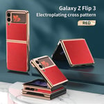 Samsung Galaxy Z Flip3 5G      Hard PC Case    Red