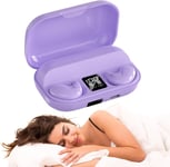 Écouteurs de sommeil invisibles Mini écouteurs sans fil pour dormir Blanc et rose Écouteurs pour enfants Écouteurs Bluetooth pour dormir Casque Bluetooth avec suppression du bruit