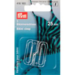 Prym Bikinihekter/BikinilÃ¥s Plast Transparent 25mm - 1 sett