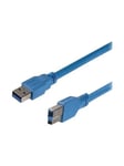 StarTech.com 1 ft / 30cm SuperSpeed USB 3.0 Cable A to B - USB 3 A (m) to USB 3 B (m) (USB3SAB1) - USB cable - USB Type A to USB Type B - 30.5 cm