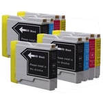 DOREE Compatible Brother LC-1000/LC-970 9 Pack (3 Noir, 2 Cyan, 2 Magenta, 2 Jaune) Cartouches Compatible Pour Brother MFC-240/MFC-440CN/MFC-5860CN/MFC-665CW/DCP-130C/ DCP-135C, DCP-150C