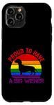 Coque pour iPhone 11 Pro Rainbow LGBT Love Weiners Dogs Love Love Funny Gay Man Pride Fun