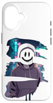 Coque pour iPhone 16 Anime Urban Futurist Drip