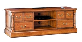 La Reine Mahogany Widescreen TV Cabinet