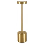 Metal USB Touch Bordlampe - Genopladelig - Guld