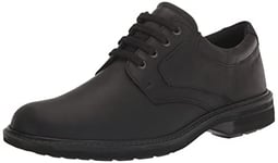 ECCO Men's Turn Ii Waterproof Plain Toe Tie Oxford, Black Nubuck, 7-7.5 US