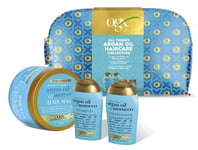 OGX ARGAN OIL Haircare Collection 4PC Gift Set with Shampoo, Conditioner, Mask,