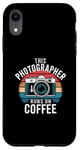 iPhone XR This Photographer Runs On Coffee Retro Camera Photographer Case