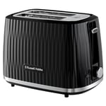 Russell Hobbs Eden 2 Slice Toaster (6 Browning settings, High lift feature, Frozen, reheat, cancel functions, Removable crumb tray, 800W, Black) 27371