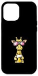 Coque pour iPhone 12 Pro Max Girafe de ski avec bière | Apres Ski Comic