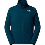 The North Face Mens 100 Glacier Full Zip (Blå (MIDNIGHT PETROL) X-large)