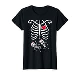 Skeleton Twin Pregnancy Halloween T-Shirt