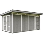 Abri de jardin à base de bois en panneaux lp SmartSide 8.52 + 2.95 m² - Cabane de Jardin Exterieur Cabane de Jardin Exterieur - Garage Moto Exterieur