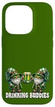 iPhone 14 Pro Green Gnomes In St Patricks Day Costume For Drinking Buddies Case