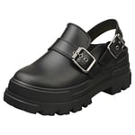 Buffalo Aspha Snd Vegan Womens Black Clog Shoes - 6 UK