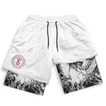 Anime Gym Shorts för Män och Kvinnor Berserk Manga 3D-tryck 2 i 1 Prestanda Shorts Träning Sommar Snabbtorkande Kompressionsshorts Byxor