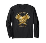 Bruce Lee Legacy Gold Dragon Face Long Sleeve T-Shirt