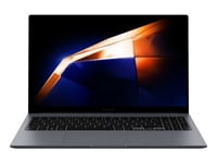 Samsung Galaxy Book4, 15.6" Full HD IPS matt, Intel Core 3 100U, 8 GB, 256 GB PCIe SSD, WiFi 6, bakbelyst tangentbord, Win11 Pro - Grå